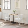 vidaXL Sedia da pranzo 2 pcs Bianco Legno di gomma massiccio