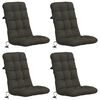 vidaXL Cuscini per Sedia Alta in 4 Pezzi VIANEN 4 pcs 100% Poliestere