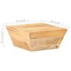 vidaXL Tavolino Salotto a Forma di V 66x66x30 cm Legno Massello Mango