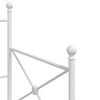 vidaXL Dormeuse senza Materasso Bianco 80x200 cm in Acciaio