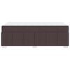 vidaXL Struttura del letto Marrone Scuro 120 x 190 cm Tessuto