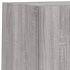 vidaXL Mobili TV a Muro con LED 6pz Grigio Sonoma Legno Multistrato