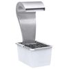 vidaXL Cascata da Giardino Argento 52,4x34,2x82 cm in Acciaio Inox