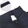 vidaXL Cappotto per Cani Blu navy L36 Pile e Poliestere
