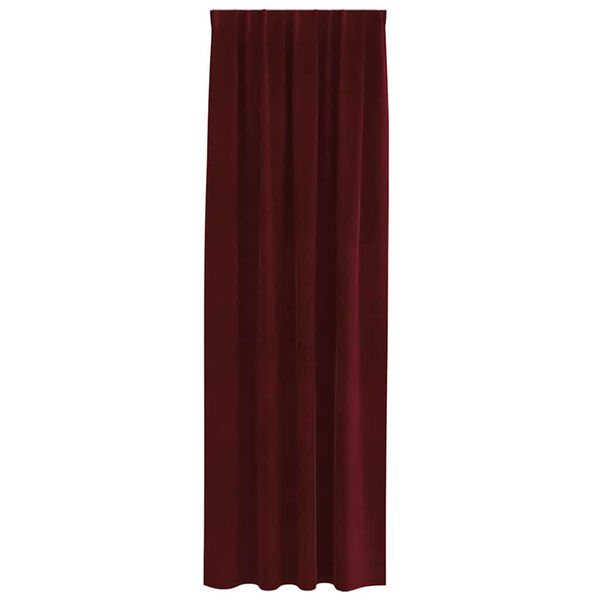 vidaXL Tende oscuranti 2 pcs Rosso Vino 140 x 260 cm Velluto