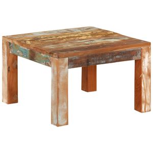 vidaXL Tavolino da Salotto 55x55x35 cm in Legno Massello di Recupero