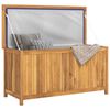 vidaXL Cassa da Giardino 114x50x58 cm in Legno Massello di Teak