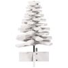 vidaXL Albero di Natale Decorativo Bianco 60 cm Legno Massello di Pino