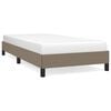 vidaXL Giroletto senza Materasso Tortora 90x190 cm Tessuto