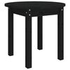 vidaXL Tavolino da Salotto Nero &Oslash; 45x40 cm in Legno Massello di Pino