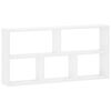 vidaXL Scaffale da parete Bianco 102 x 17 x 50 cm Legno ingegnerizzato