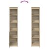 vidaXL Credenza Rovere Sonoma 37,5x35x180 cm in Legno Multistrato