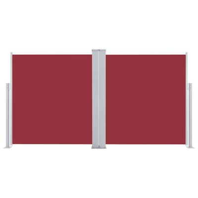 vidaXL Tenda da Sole Laterale Retrattile Rossa 100x600 cm