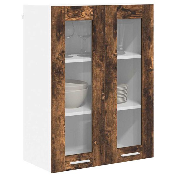 vidaXL Armadio pensile Rovere fum&eacute; 60 x 31 x 80 cm Legno multistrato