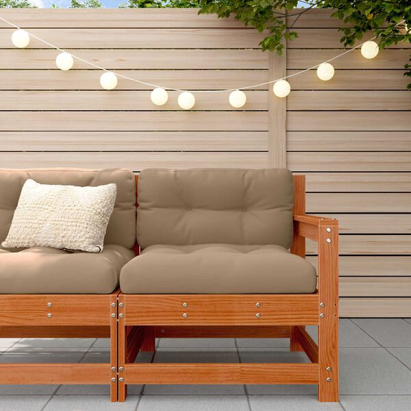 vidaXL Divano Angolare da Giardino Legno di pino massiccio