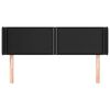 vidaXL Testiera ad Orecchio Nera 147x16x78/88 cm in Similpelle