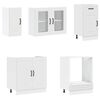 vidaXL Set Mobili da Cucina 8 pz Kalmar Bianco Legno Multistrato