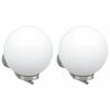 vidaXL Lampada da Parete Esterna 2 pz Argento 29 x 25 x 33 cm