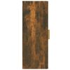 vidaXL Armadietto a Muro Rovere Fumo 34,5x34x90cm in Legno Multistrato