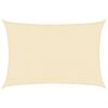 vidaXL Vela Parasole 160 g/m² Crema 3,5x4,5 m in HDPE