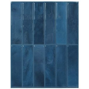 vidaXL Piastrella Rettangolare 10 pz Blu 29 x 23 x 0,08 cm