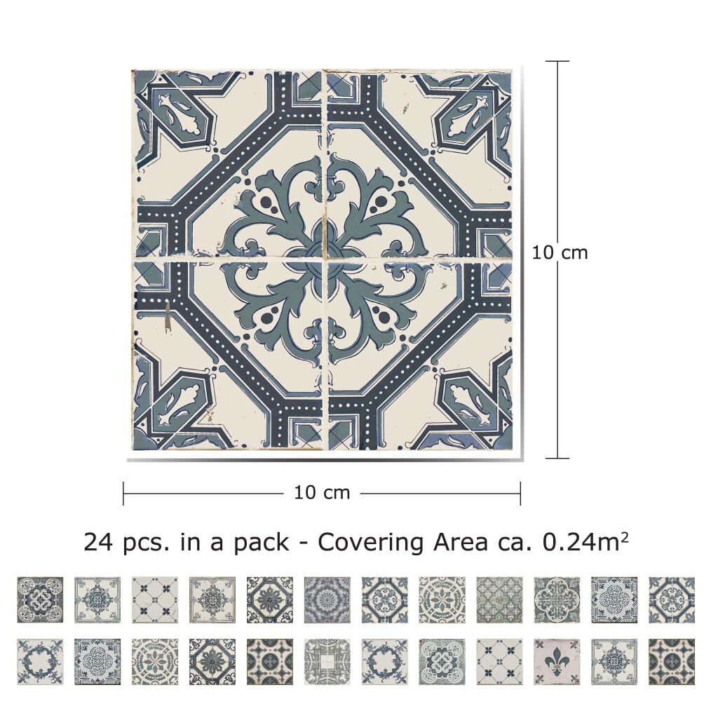 INDIGOS Wandtattoo Aus Vinyl, Blau, 60 X 10 Cm - Abziehbar, Für Tapeten, Fliesen & Möbel