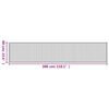 vidaXL Tappeto Rettangolare Marrone 60x300 cm in Bamb&ugrave;