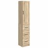 vidaXL Set di armadi 2 pcs Rovere Sonoma 33 x 34,5 x 87 cm