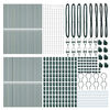 vidaXL Palo della recinzione 52 pcs Verde 3,2 x 3,2 x 170 cm