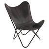 Lesli Living Sedia a Farfalla Buffalo 75x75x87 cm Nera