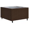 vidaXL Set Divani da Giardino 7 pz con Cuscini in Polyrattan Marrone