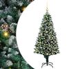 vidaXL Albero di Natale artificiale con 150 LED Verde 150 cm