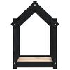 vidaXL Cuccia per Cani Nera 61x50x70 cm in Legno Massello di Pino