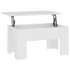 vidaXL Tavolino da Salotto Bianco 79x49x41 cm in Legno Multistrato