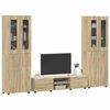 vidaXL Set mobile TV con cassetto Rovere Sonoma Legno multistrato