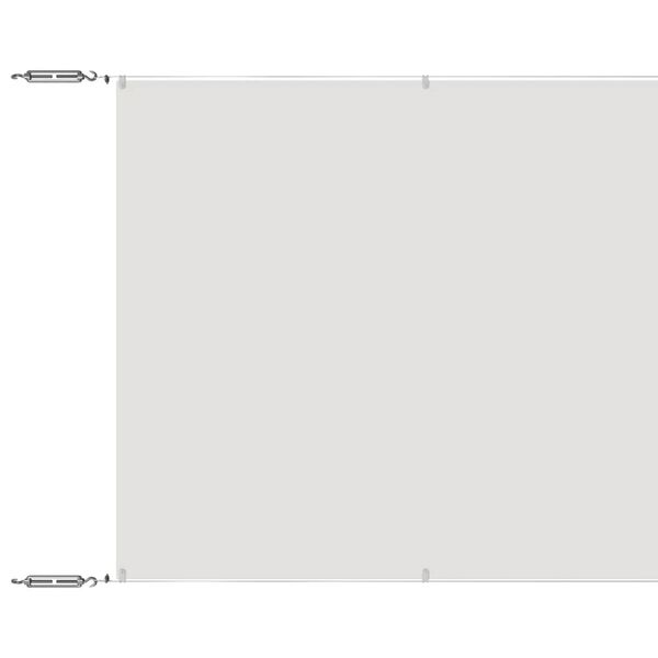 vidaXL Paravento Verticale Bianco 60x600 cm Tessuto Oxford