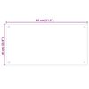 vidaXL Paraschizzi per Cucina 2 pz Neri 80x40 cm in Vetro Temperato