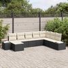 vidaXL Set Divano da Giardino con cuscino 8 pcs polyrattan