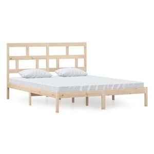 vidaXL Giroletto in Legno Massello di Pino 160x200 cm