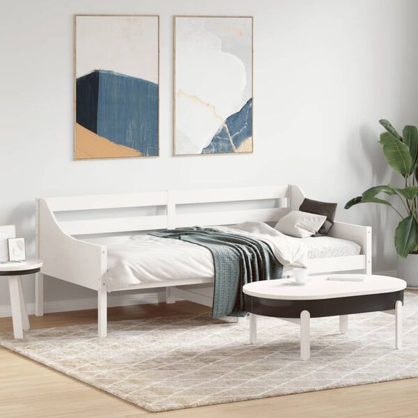 vidaXL Dormeuse senza Materasso Bianco 75x190 cm in Legno di Pino