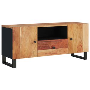 vidaXL Mobile TV 105x33,5x46cm Legno Massello Acacia Legno Multistrato