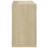 vidaXL Mensole a Cubo 4 pz Rovere Sonoma 26x15x26 cm