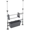 vidaXL Organizer da Cucina Regolabile in Alluminio