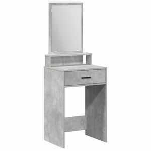 vidaXL Tavolo da Trucco con cassetto Grigio cemento 50 x 41 x 140 cm