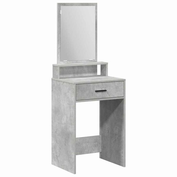 vidaXL Tavolo da Trucco con cassetto Grigio cemento 50 x 41 x 140 cm