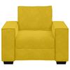 vidaXL Divano Sedia Giallo 100x78x84 cm Velluto
