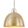 vidaXL Lampada Industriale Vintage 25 W Ottone Rotonda 31 cm E27