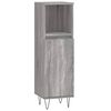 vidaXL Set Mobili da Bagno 3 pz Grigio Sonoma in Legno Multistrato