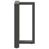 vidaXL Gambe per tavolo da pranzo a forma di T 2 pz Antracite 60x35x(72-73) cm Acciaio
