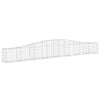 vidaXL Cesto Gabbione ad Arco 400x30x40/60 cm Ferro Zincato